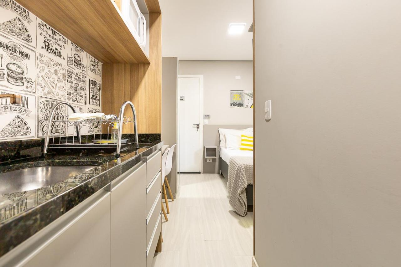 09- Studio Lindamente Decorado! Ideal Para Casal!!! กูรีตีบา ภายนอก รูปภาพ